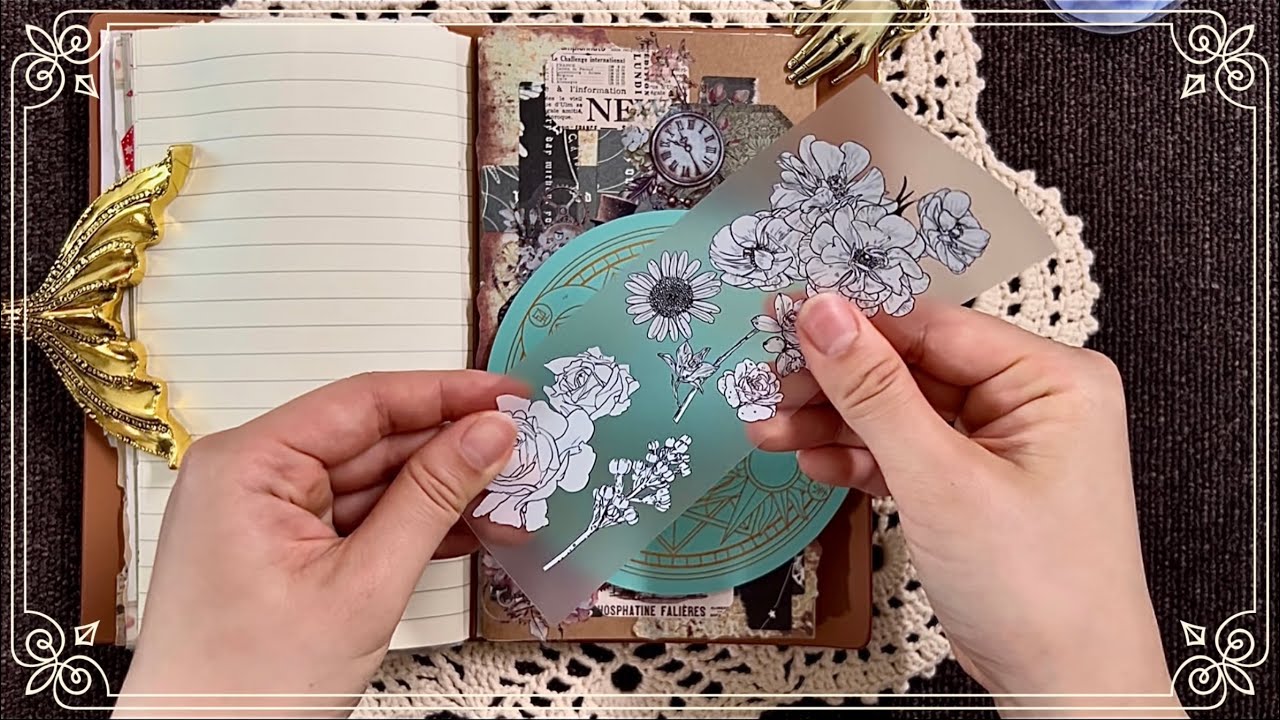 [다꾸아이]빈티지로 시작 했는데 고딕으로 끝난 다꾸😅#다꾸asmr #journalwithme #scrapbooking #journaling #다꾸 #vintage #빈티지다꾸 