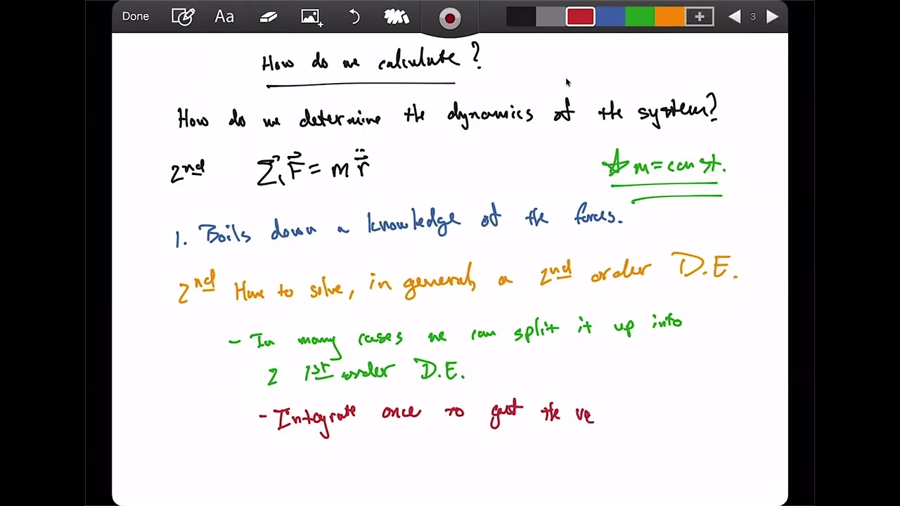 PHYS371: How to Calculate the dynamics of the system. Rectilinear coordinates.