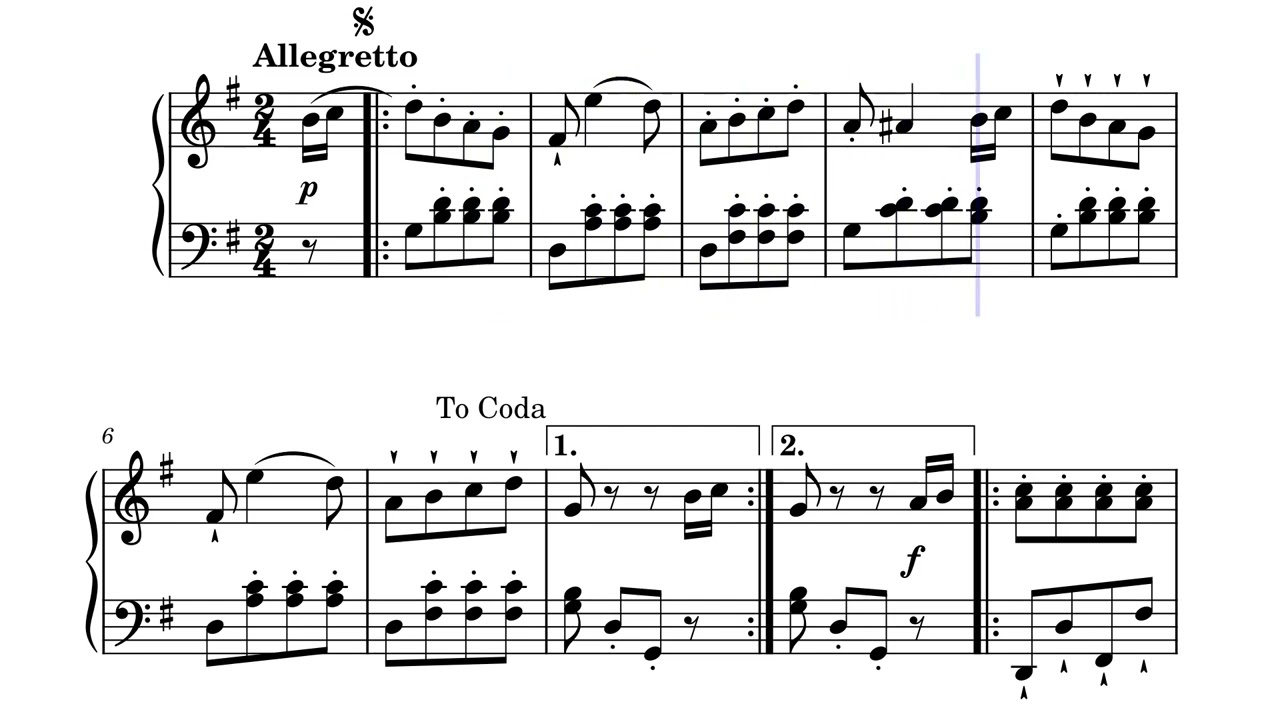 Ecossaise in G Major WoO 23 &ndash; Ludwig Van Beethoven (Official Solo Piano Sheet Music Video)