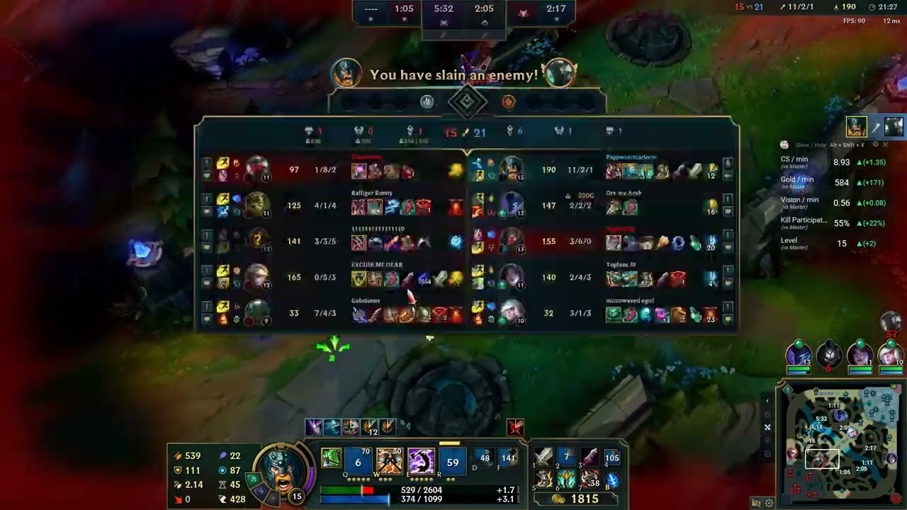 Nice 1v3 outplay with olaf 🪓🪓