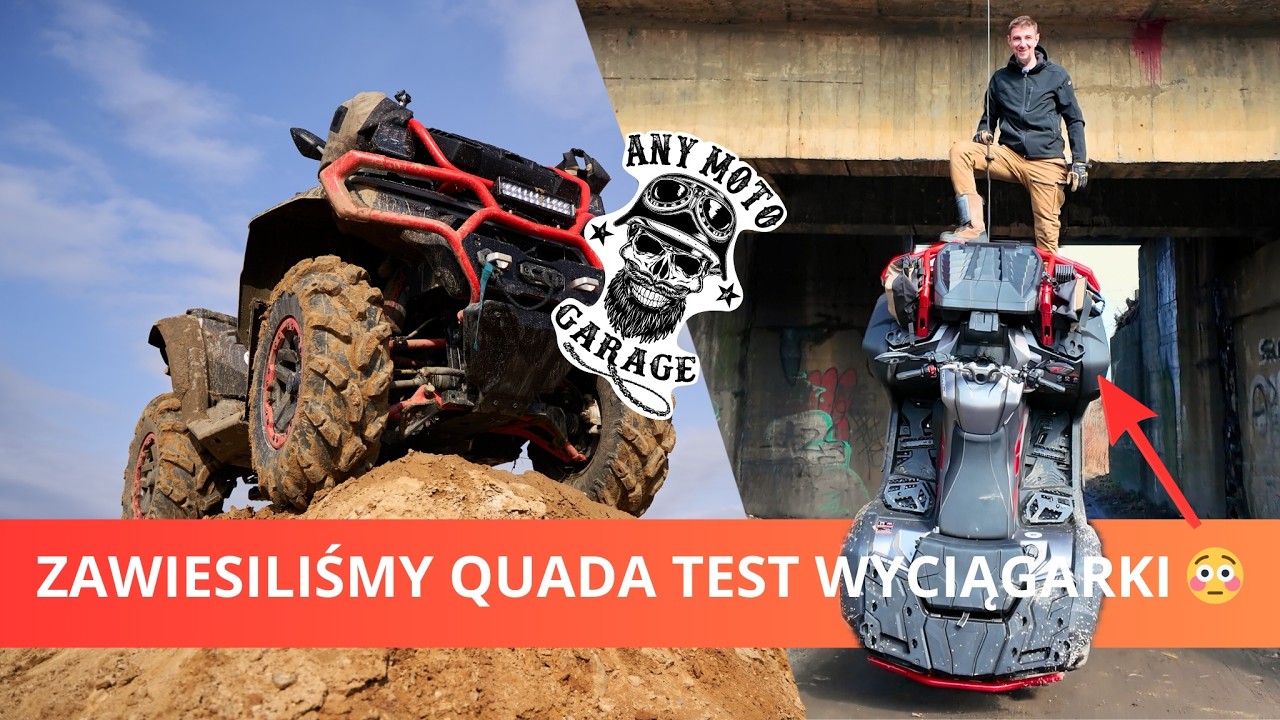 ZAWIESILIŚMY QUADA na wyciągarce! 😳 Test CF Moto 1000 MUD w terenie!