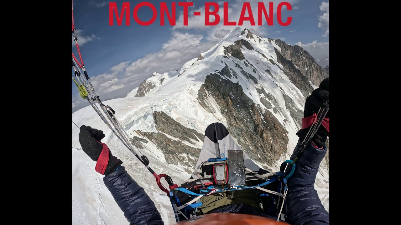 Le mont Blanc 🏔️ en parapente 🪂 depuis Samoëns
