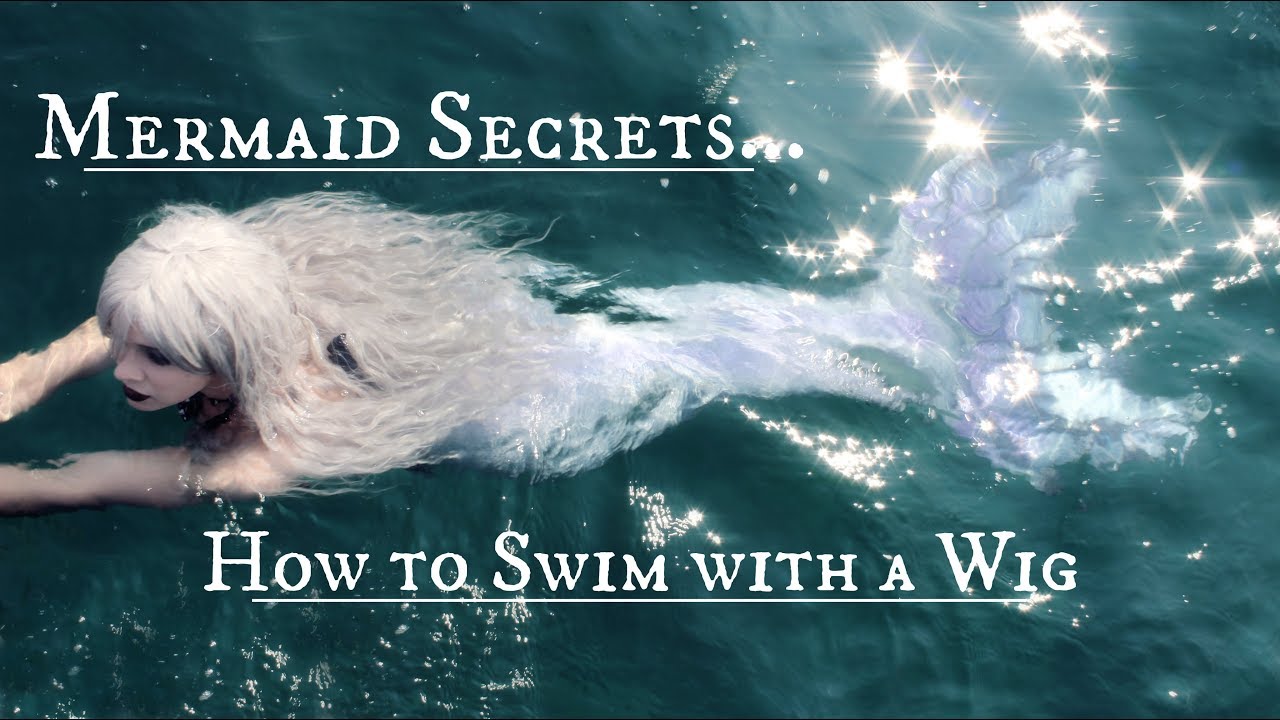 HOW TO WEAR A WIG IN THE WATER ♥ For Mermaiding & Cosplay ♥ Swimming with Wigs Tutorial- #mermaids
