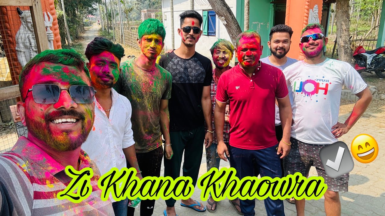 হোলীৰ ৰাতি খানা ভাগ // Full Masti 🍾 Hepah pranjal // Assamese Blog