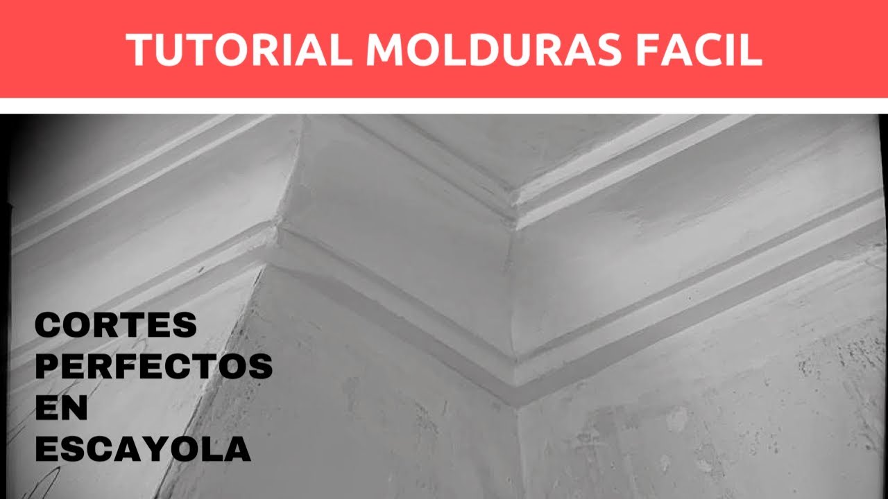 Cómo colocar y cortar molduras de escayola en techo y paredes