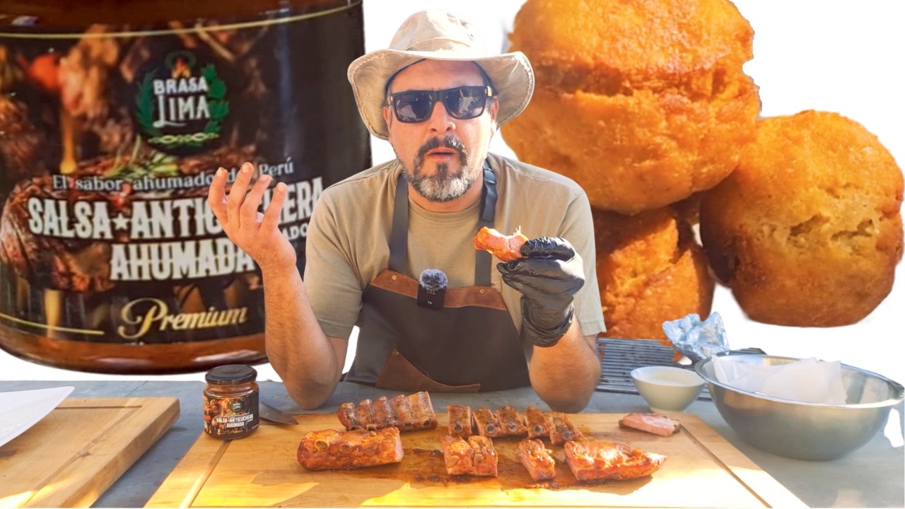 Costillar Ahumado + Hush Puppies