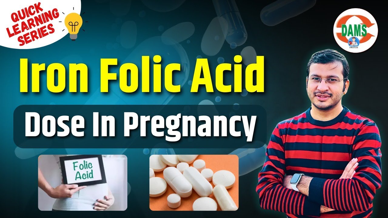 Iron Folic Acid Dose in Pregnancy | Quick Learning Series by Siddharth Sir | DAMS Nursing