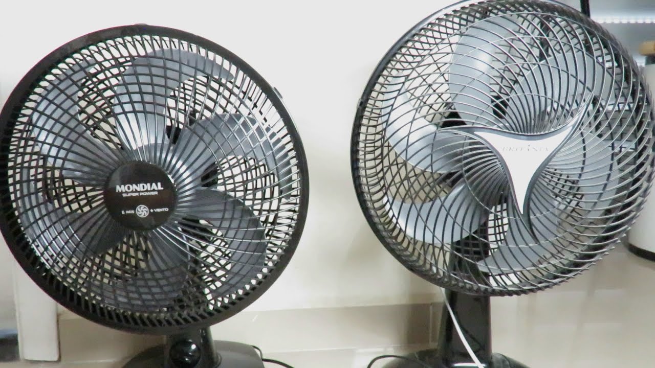 Ventilador Britânia Ventus 30 six vs Ventilador Mondial 30cm - VSP-30-B - Teste Velocidade