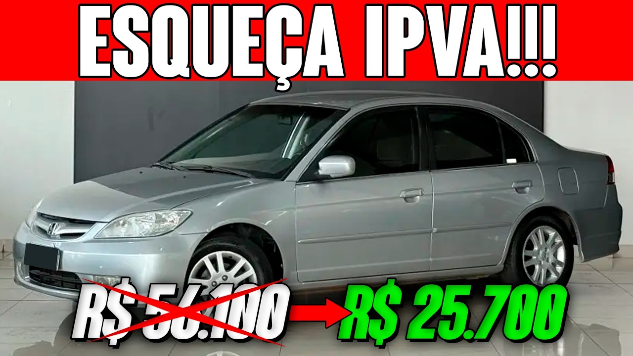 7 SEDÃS QUE NÃO PAGAM IPVA! CONFORTO DE REI POR PREÇO DE CELTA SURRADO!