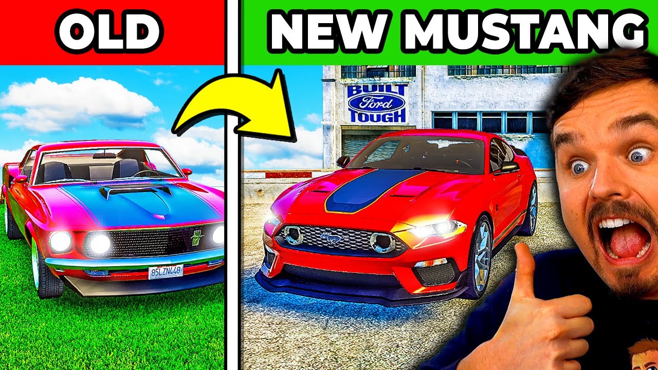 Upgrading OLD Ford Mustang to NEW MUSTANG in GTA 5! (WOW!)