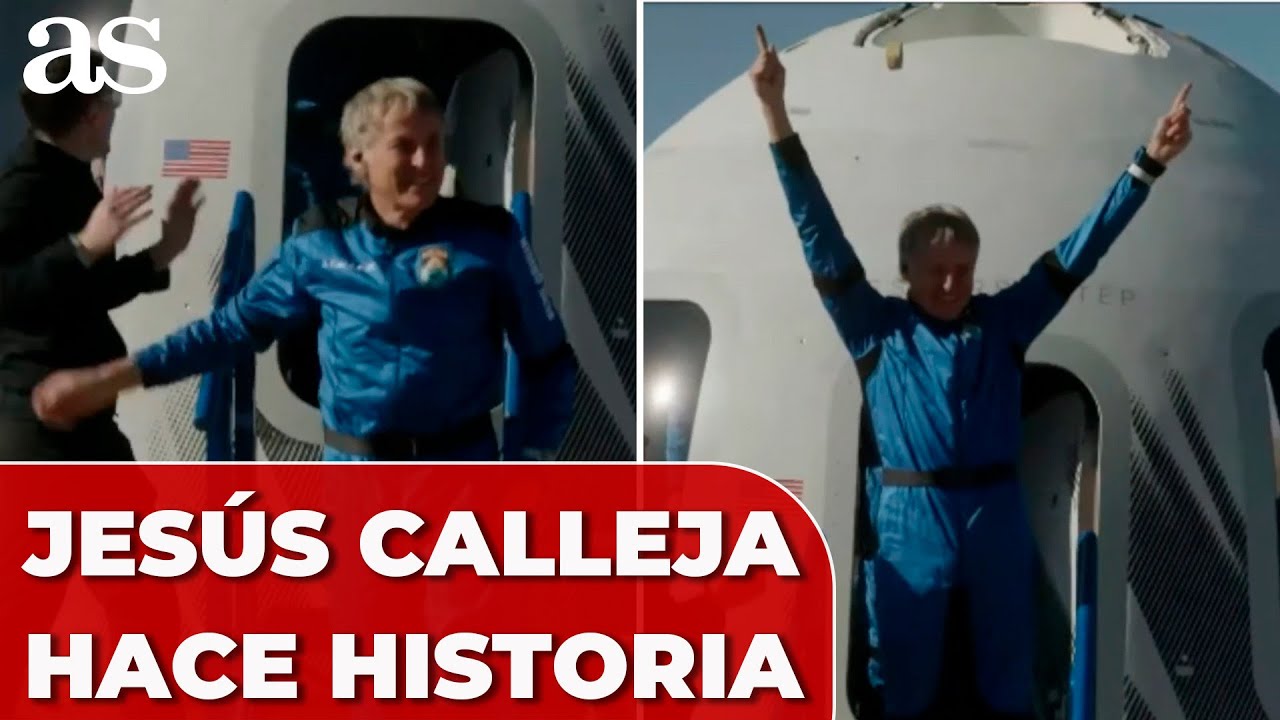 JES&Uacute;S CALLEJA completa su VUELO con &Eacute;XITO se convierte en el TERCER ESPA&Ntilde;OL en viajar al ESPACIO
