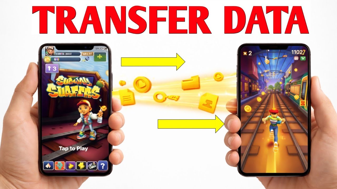 Как перенести данные Subway Surfers со старого телефона на новый | Ход переноса |