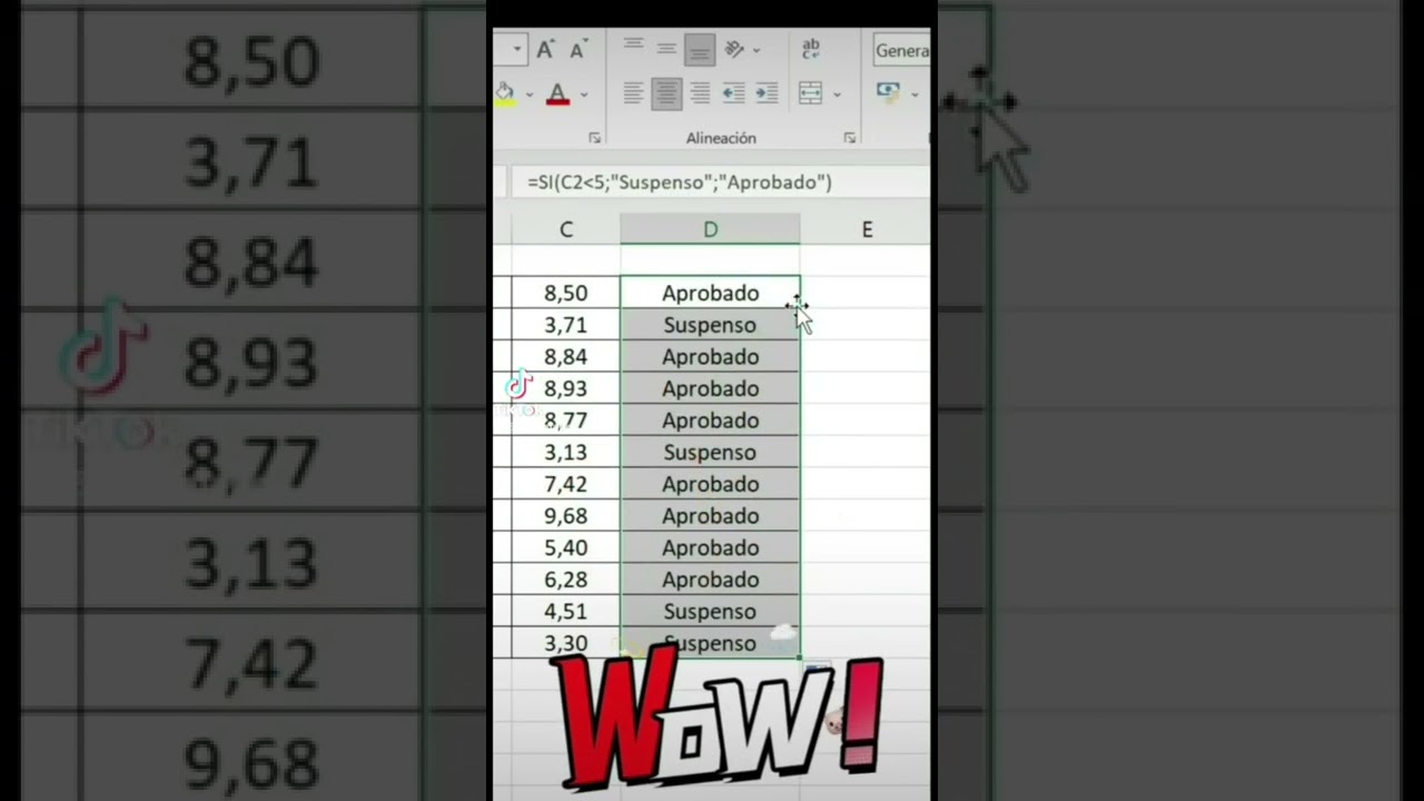 Short de Excel usando condicionales y formato condicional - Excel b&aacute;sico Opofimatica