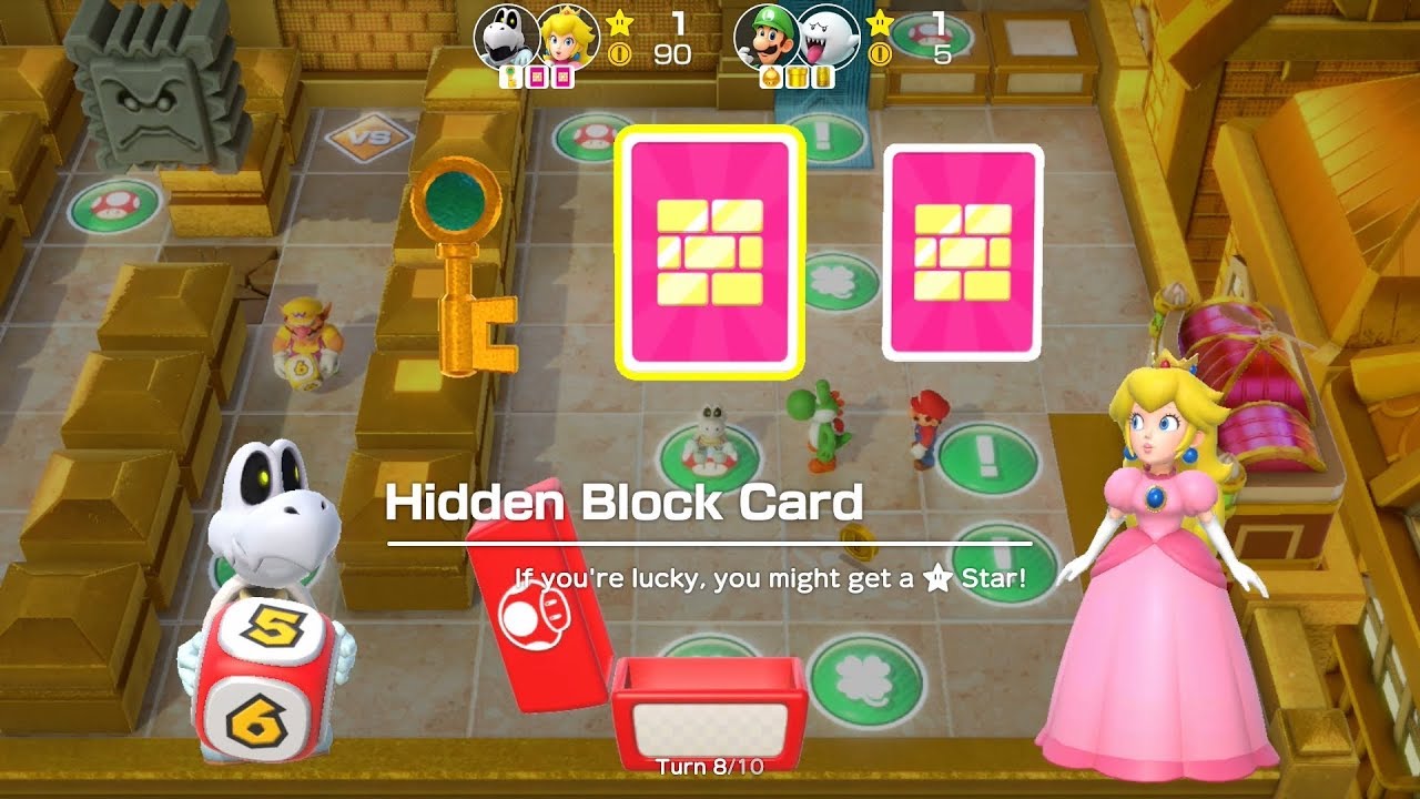 Super Mario Party Partner Party #314 Tantalizing Tower Toys Dry Bones & Peach vs Luigi & Boo