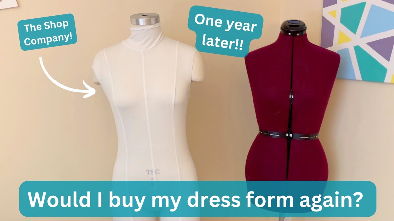 UPDATED Dress Form Review! The Shop Company's 3/4 body dress form after a year