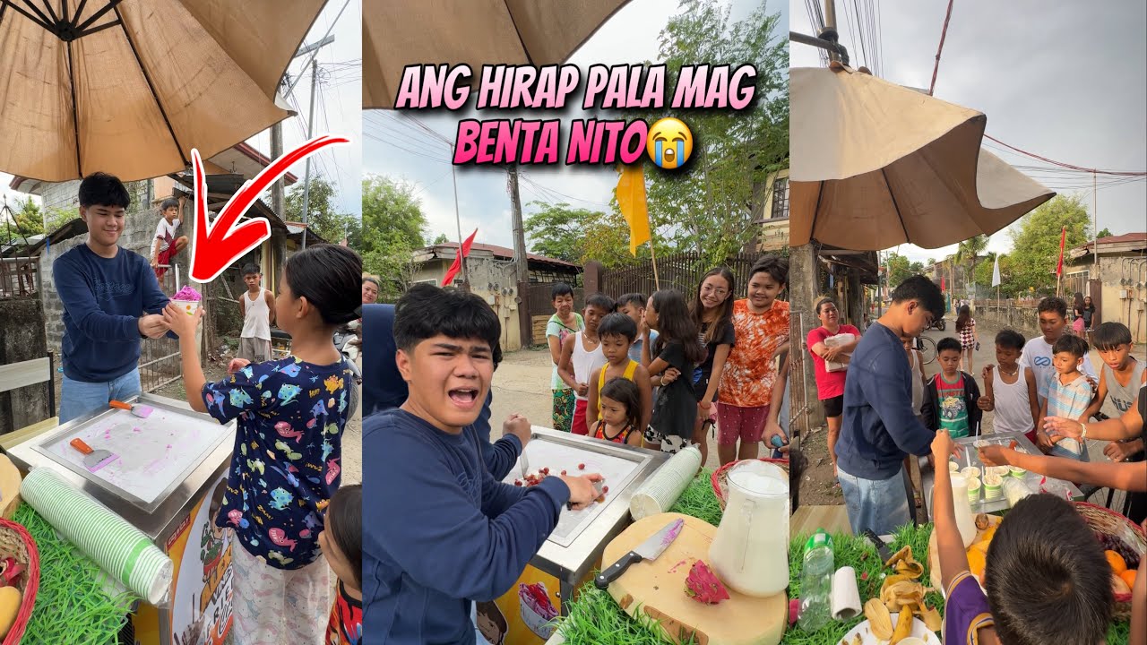 NAG BENTA AKO NG ICE CREAM ROLL DITO SAMIN GAMIT TONG MACHINE KO(ANG DAMING TAO!!?)