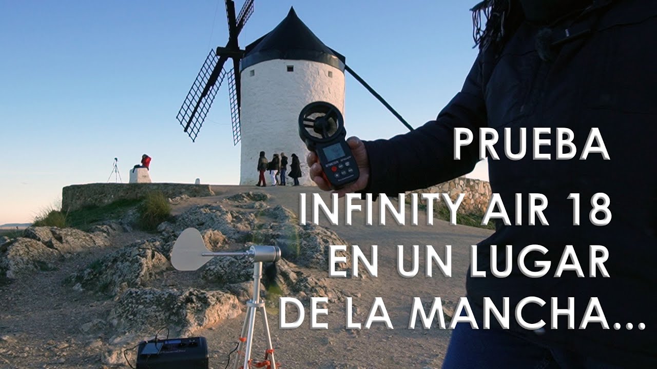 Prueba en exterior de aerogenerador Infinity Air 18.. En un lugar de la mancha...