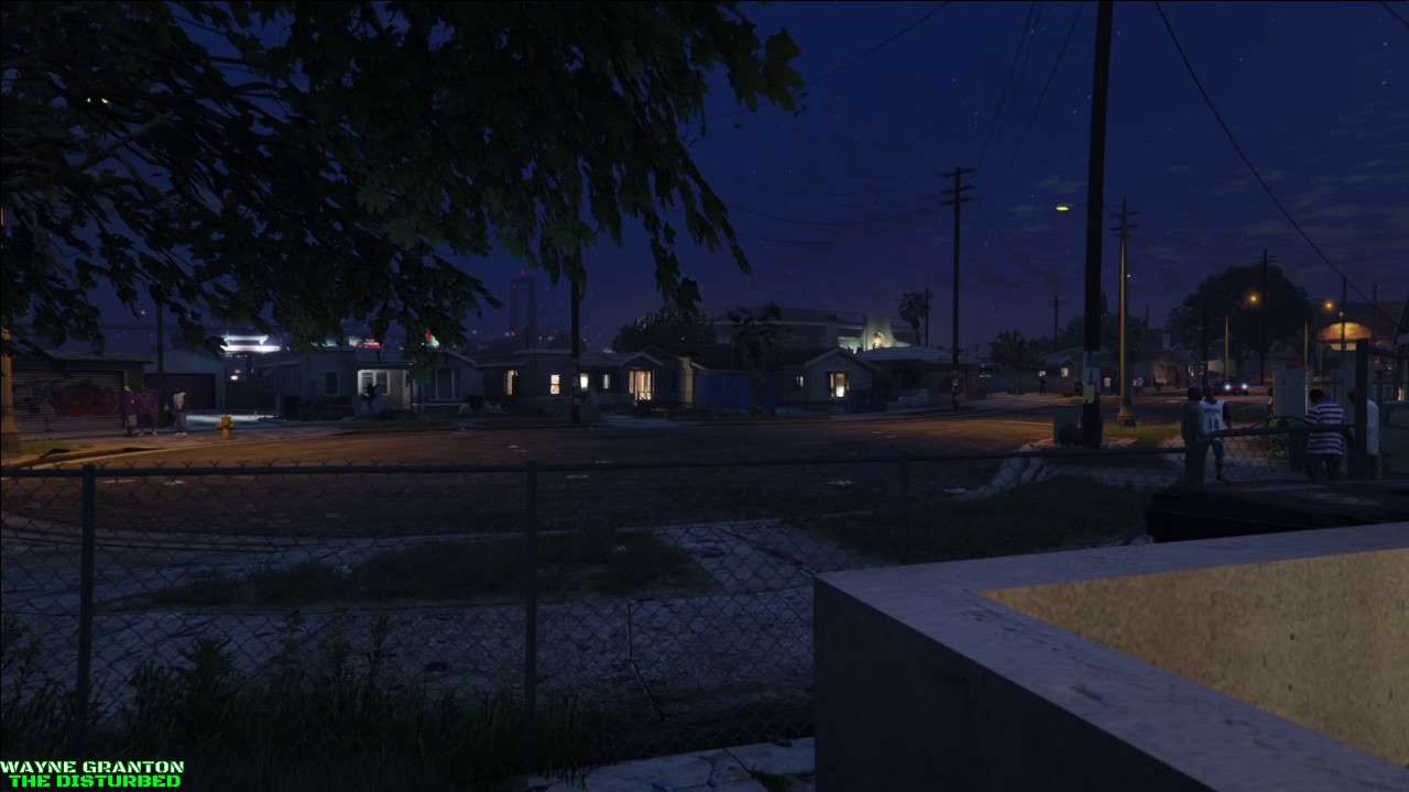 Video Game Ambience Asmr - GTA 5 Grove street (Time lapse) city sounds