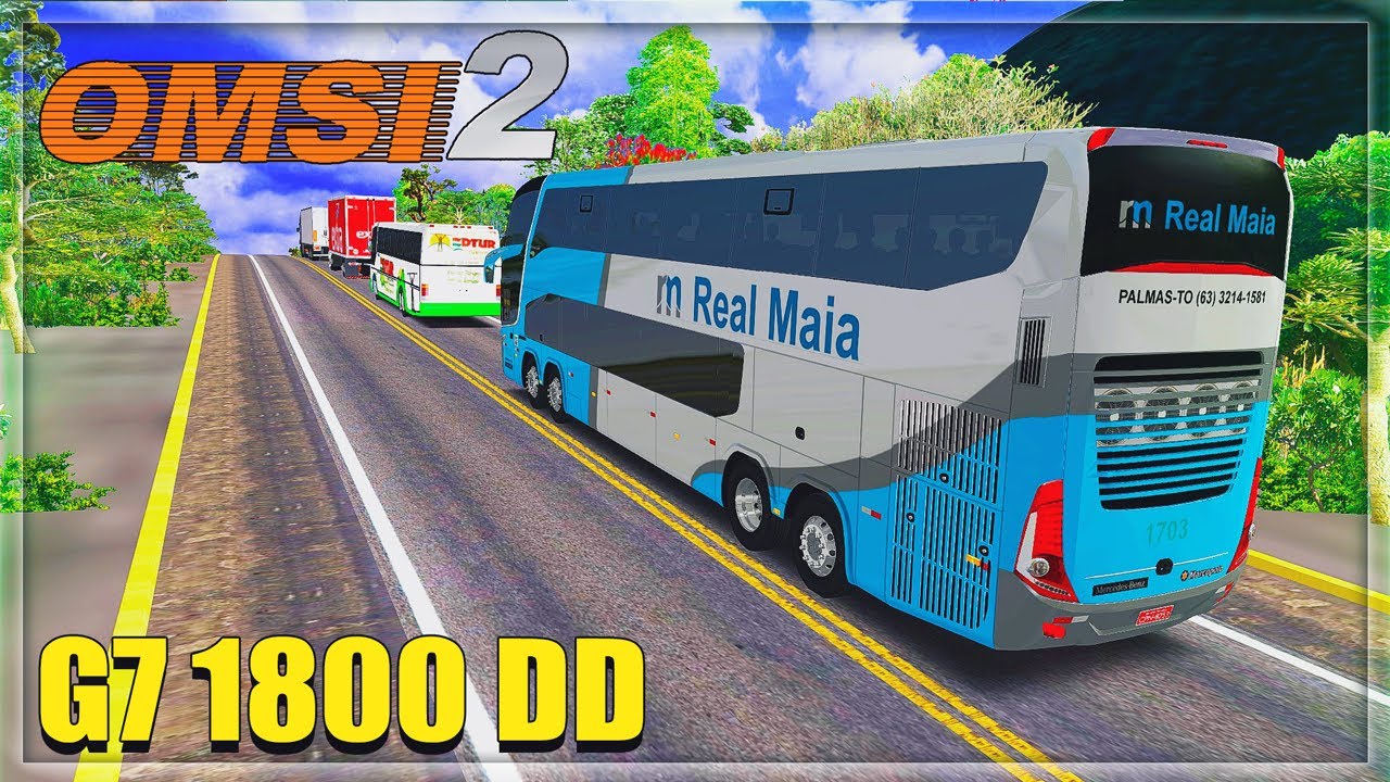 [OMSI 2] Marcopolo Paradiso G7 1800DD O-500RSDD | Auto Real Maia - Mapa Pé de Serra