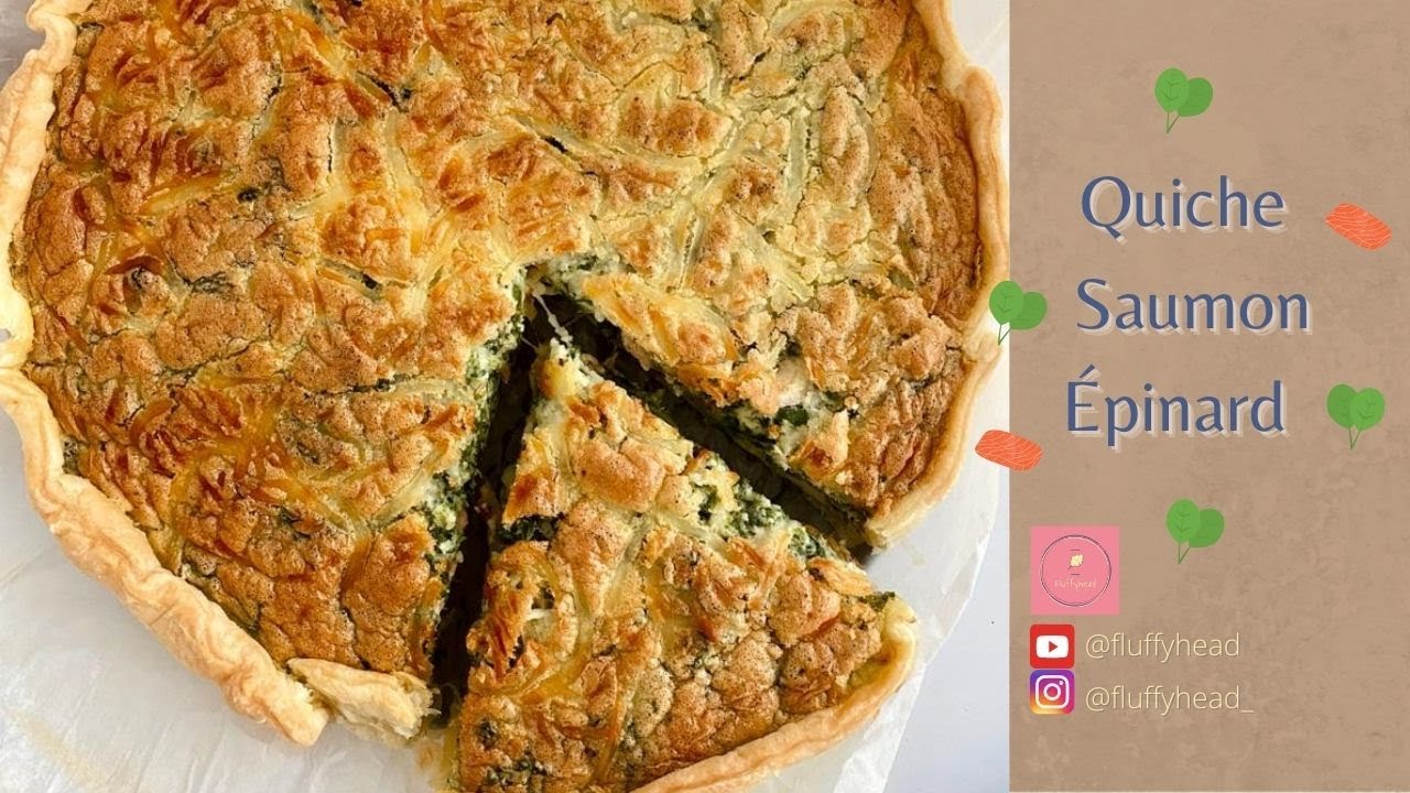Quiche Saumon et Epinard  - Recette facile 🥧