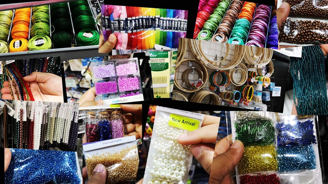 Aari materials shopping in Dubai ll embroidery materials shopping vlog