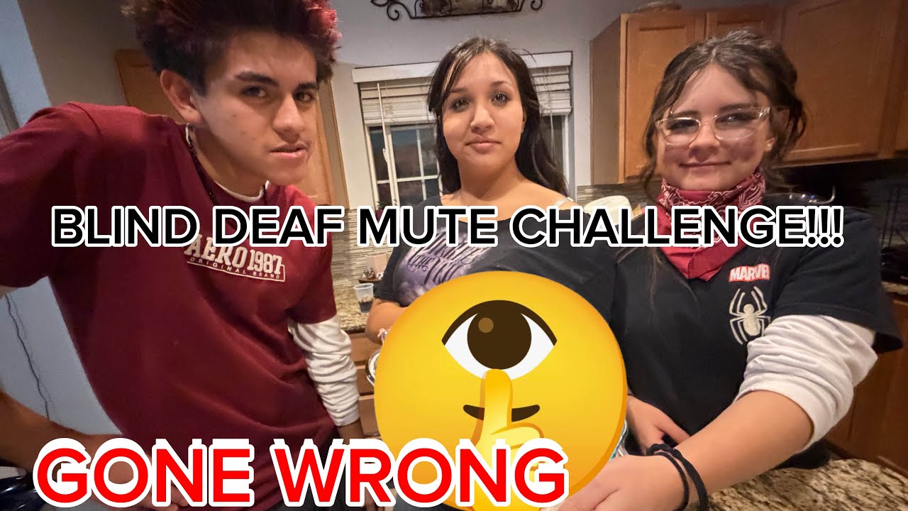 Baking A Cake BLIND DEAF MUTE CHALLENGE (Gone Wrong)