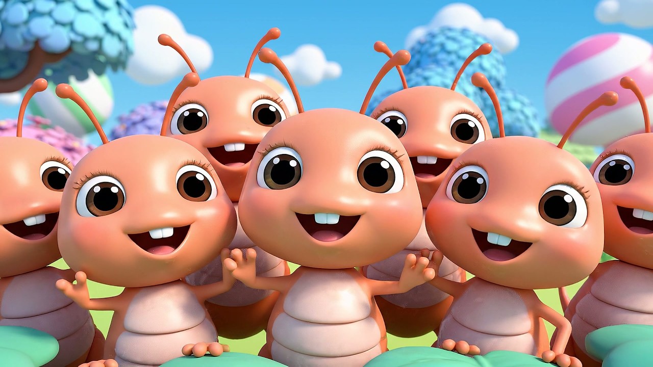 Five Little Crickets Chirp Chirp Chirp 🦗 | Garden Insect Songs & Kids Nursery Rhymes