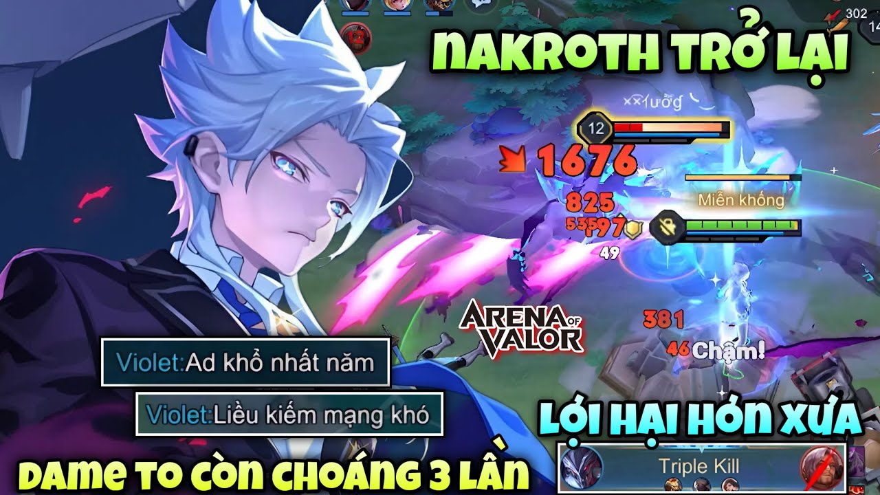 Nakroth Quay Trở Lại V&agrave; Lợi Hại Hơn Xưa Khi Dame Đ&atilde; To C&ograve;n Cho&aacute;ng 3 Lần Khiến Team Bạn Kh&oacute;c Th&eacute;t 