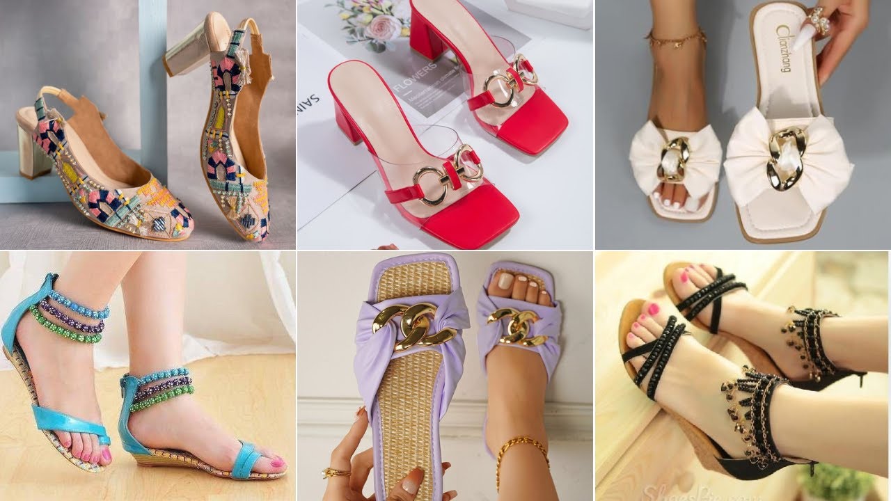 50+ Stylish Sandals  and Shoes For Girls Eid Wear || Eid Sandals and Chappal for Girls ||
