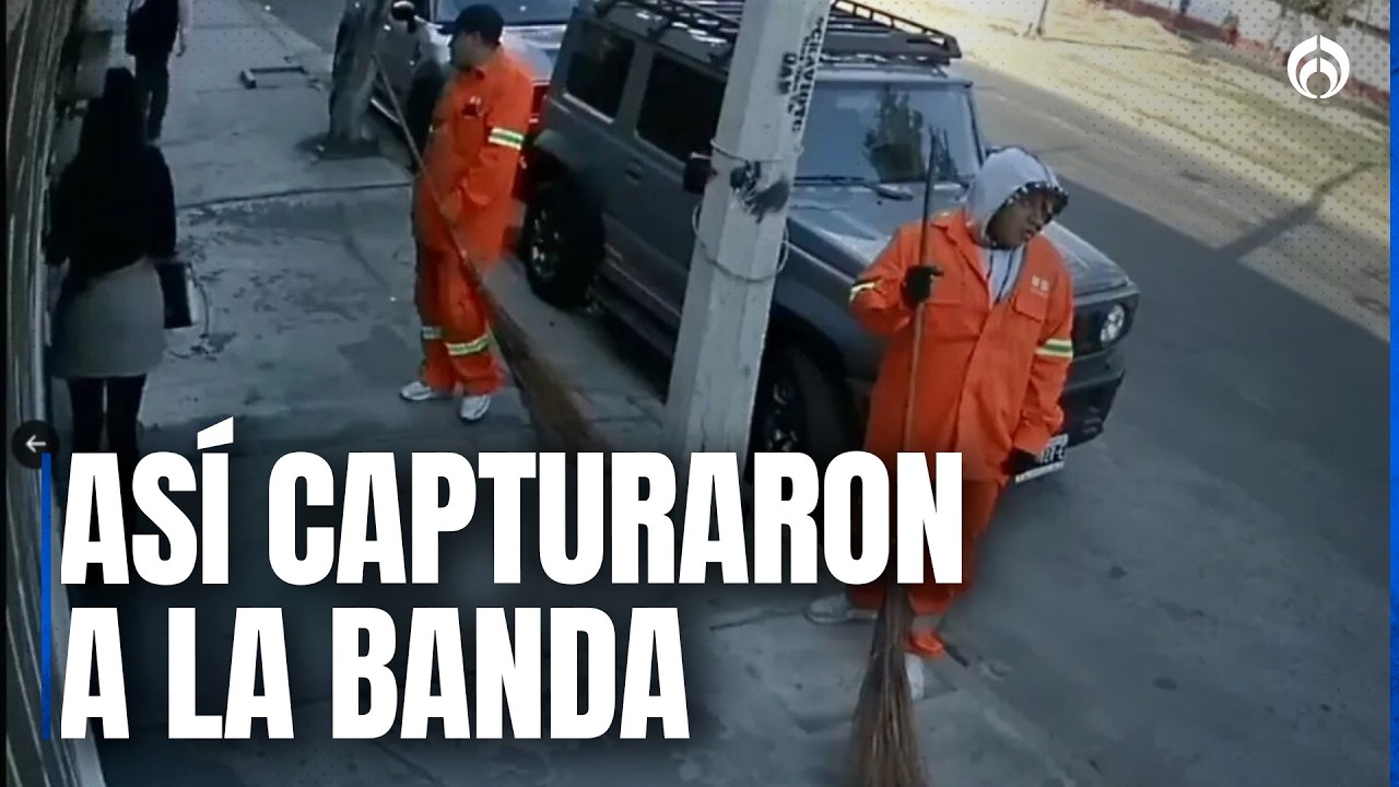 Cae banda disfrazada de barrenderos dedicada al robo y narcomenudeo
