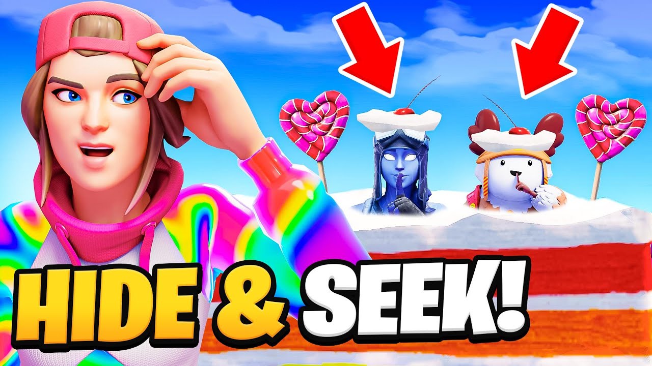 Играйте в прятки с самым милым ребенком в стране сладостей Fortnite!
