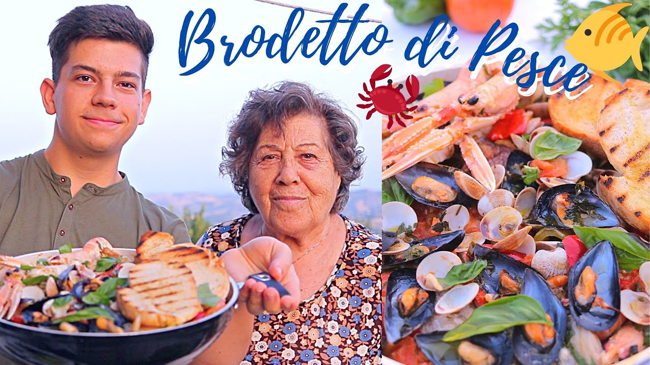 BRODETTO DI PESCE CON NONNA GINEVRA - Ricetta di San Benedetto - Lorenzo in cucina