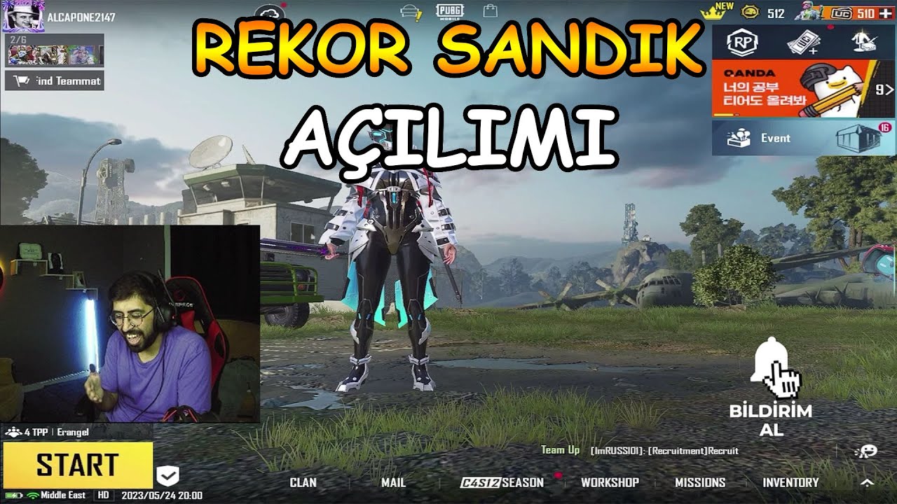 PUBG KORE REKOR SANDIK AÇILIMI! TOPLAM 659 SANDIK! PUBG Mobile