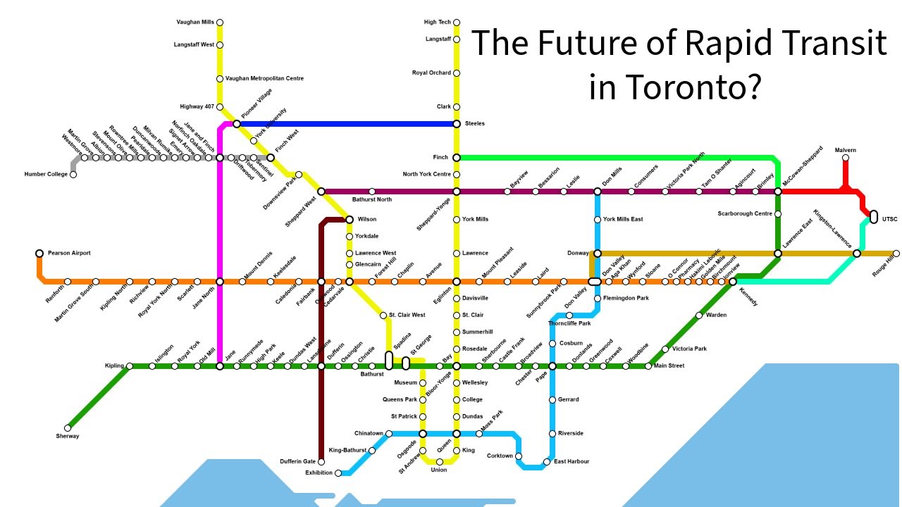 Transit Planning: My Fantasy Map of Future Rapid Transit in Toronto