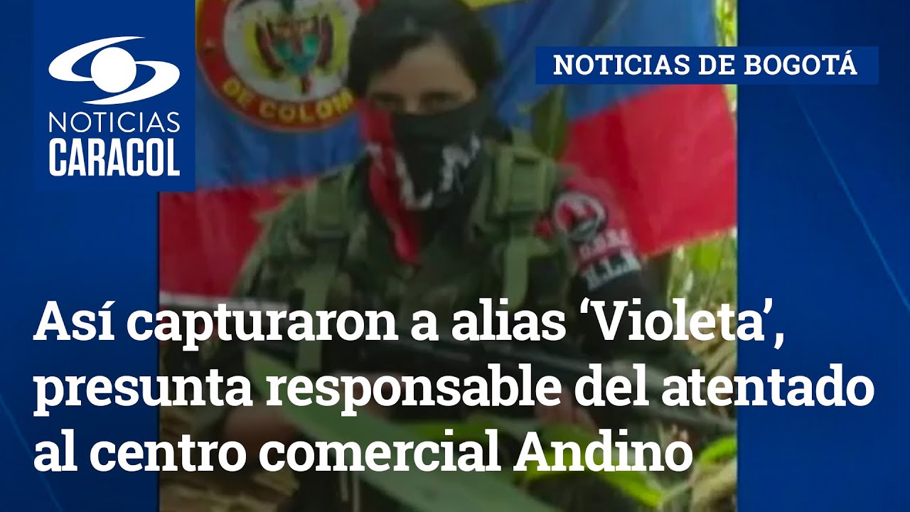 Así capturaron a alias ‘Violeta’, presunta responsable del atentado al centro comercial Andino