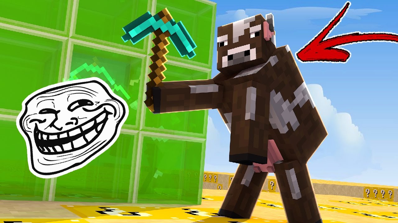CUB&Atilde;O LUCKY BLOCK: TROLL DO DISFARCE DE MOB !! (MINECRAFT TROLL)