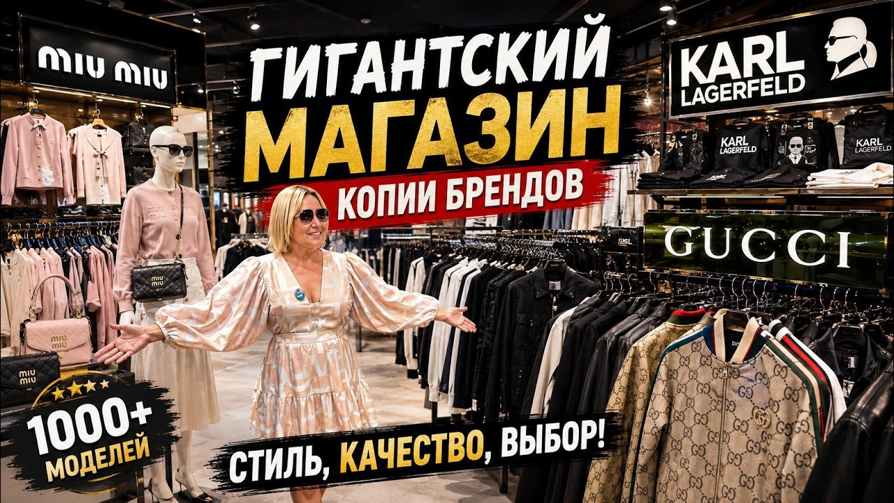 ШОК ❗️ ГИГАНТСКИЙ МАГАЗИН с РЕПЛИКАМИ БРЕНДОВ ЦЕНЫ МОДНАЯ ЖЕНСКАЯ и МУЖСКАЯ ОДЕЖДА ТУРЦИЯ 2026