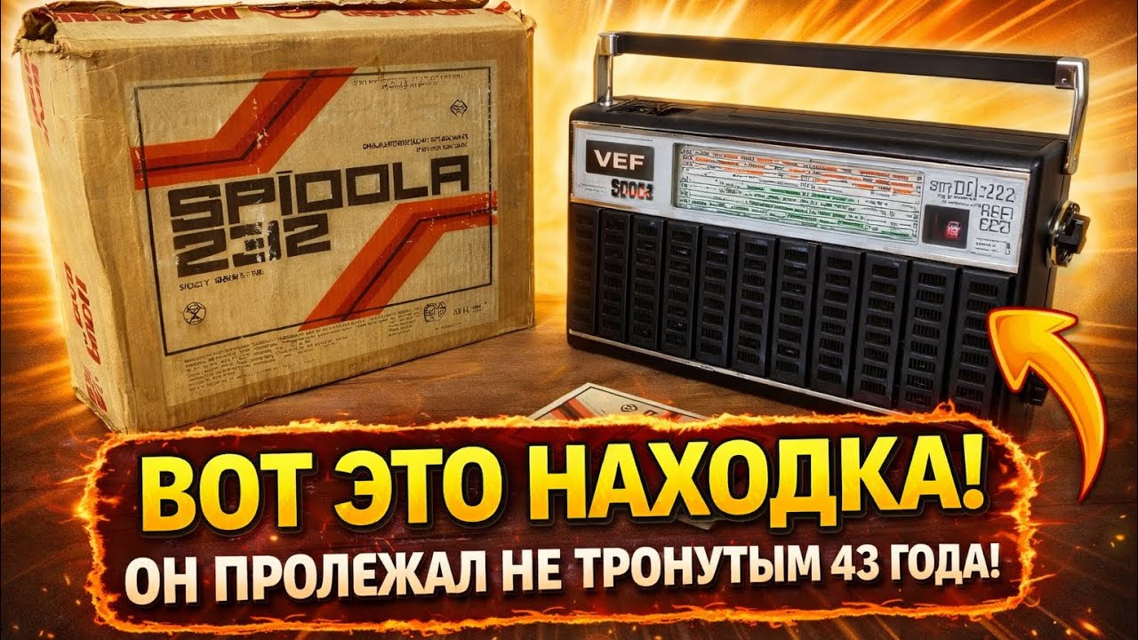 ВОТ ЭТО ПОВЕЗЛО | КУПИЛ МЕЧТУ СОВЕТСКОГО ЧЕЛОВЕКА ИЗ 80-х | НОВЫЙ VEF SPIDOLA 232 | РАСПАКОВКА📦