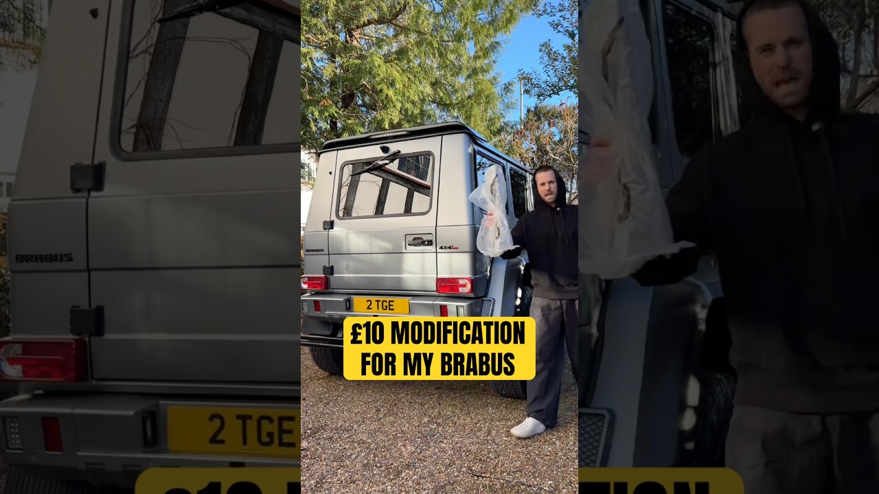 Я, по сути, механик. Модификация моего Brabus G Wagon за 10 фунтов. #brabus #gclass #gwagon #merc...