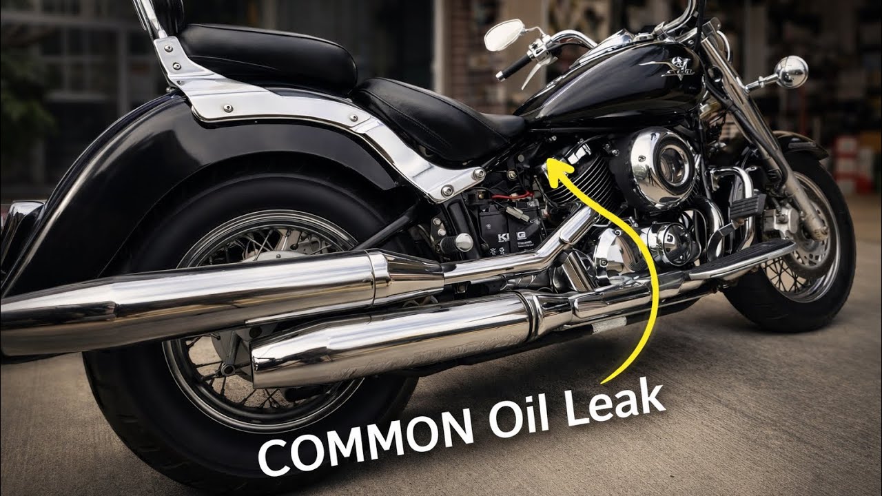 Yamaha VStar XVS650 Classic Cruiser Motorcycle - Common Oil Leak (Valve Cover Gasket)