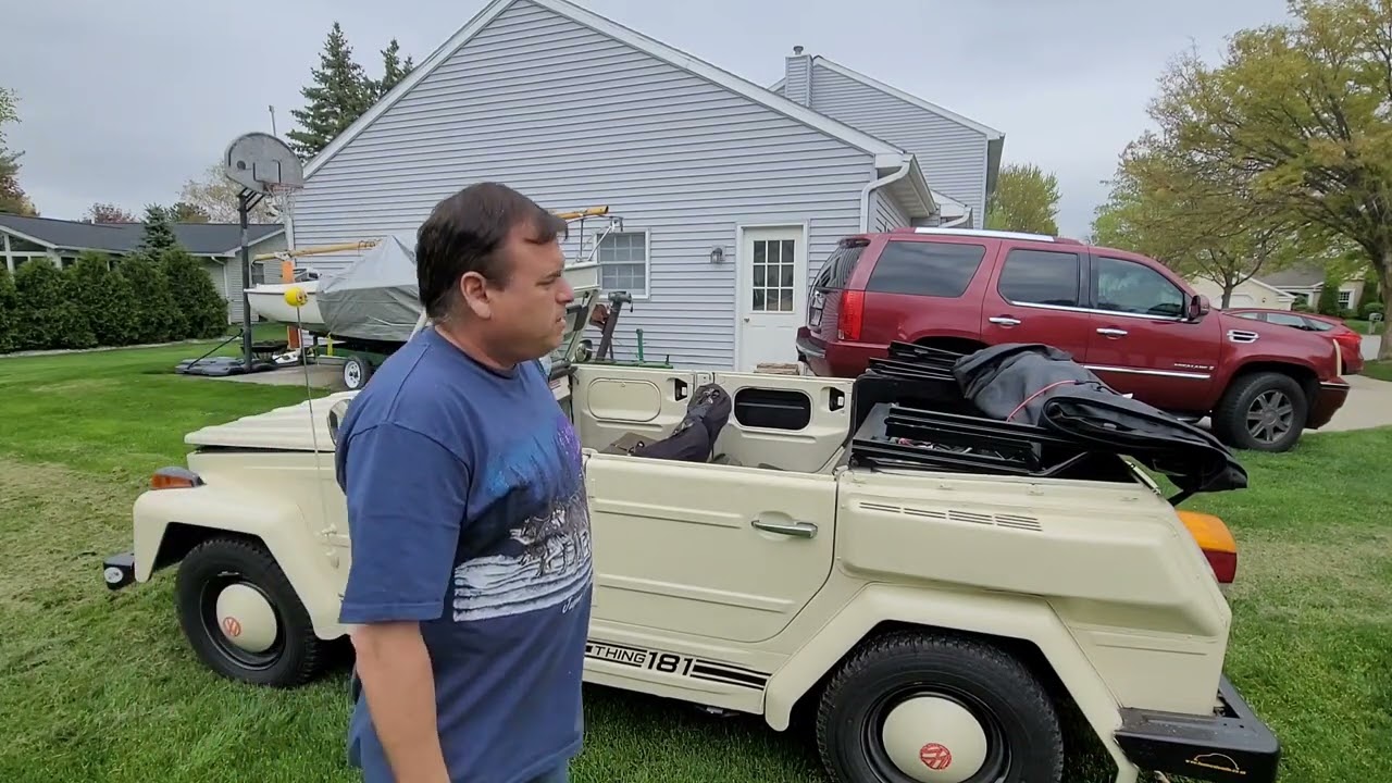 Putting a top down and back up on a 1974 VW Thing