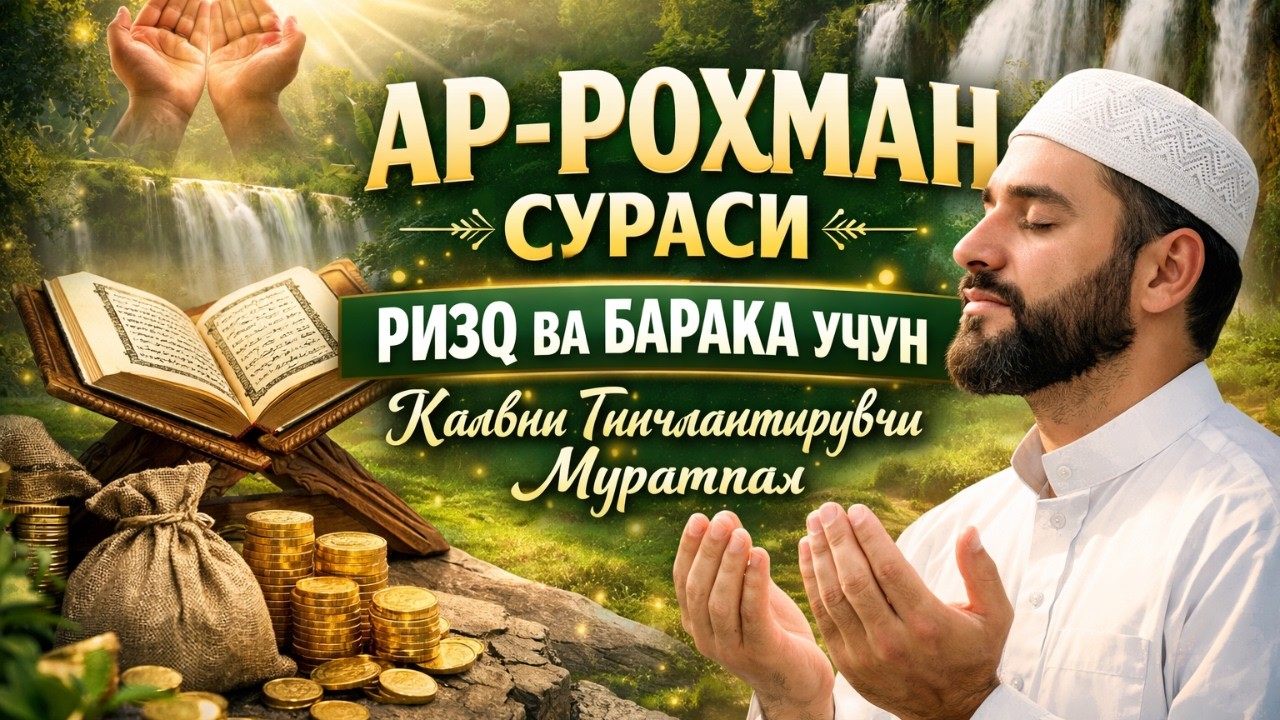 АР-РОҲМАН 🌿 РИЗҚ ОЧУВЧИ ҚУДРАТЛИ ҚИРОАТ | Барока Ва Хотиржамлик