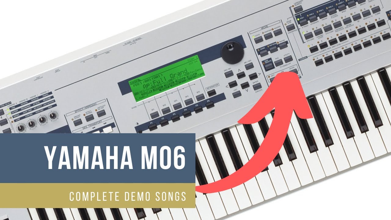 Yamaha MO6 (Motif) Music Production Synthesizer | 🎹 Complete Factory Demo Songs 🎹