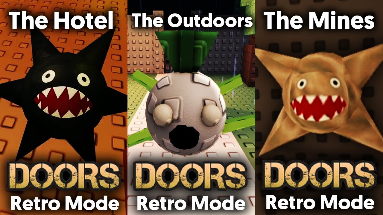 Doors Mini Update in Retro Mode : Hotel + Outdoors + Mines - Speedrun [ROBLOX]