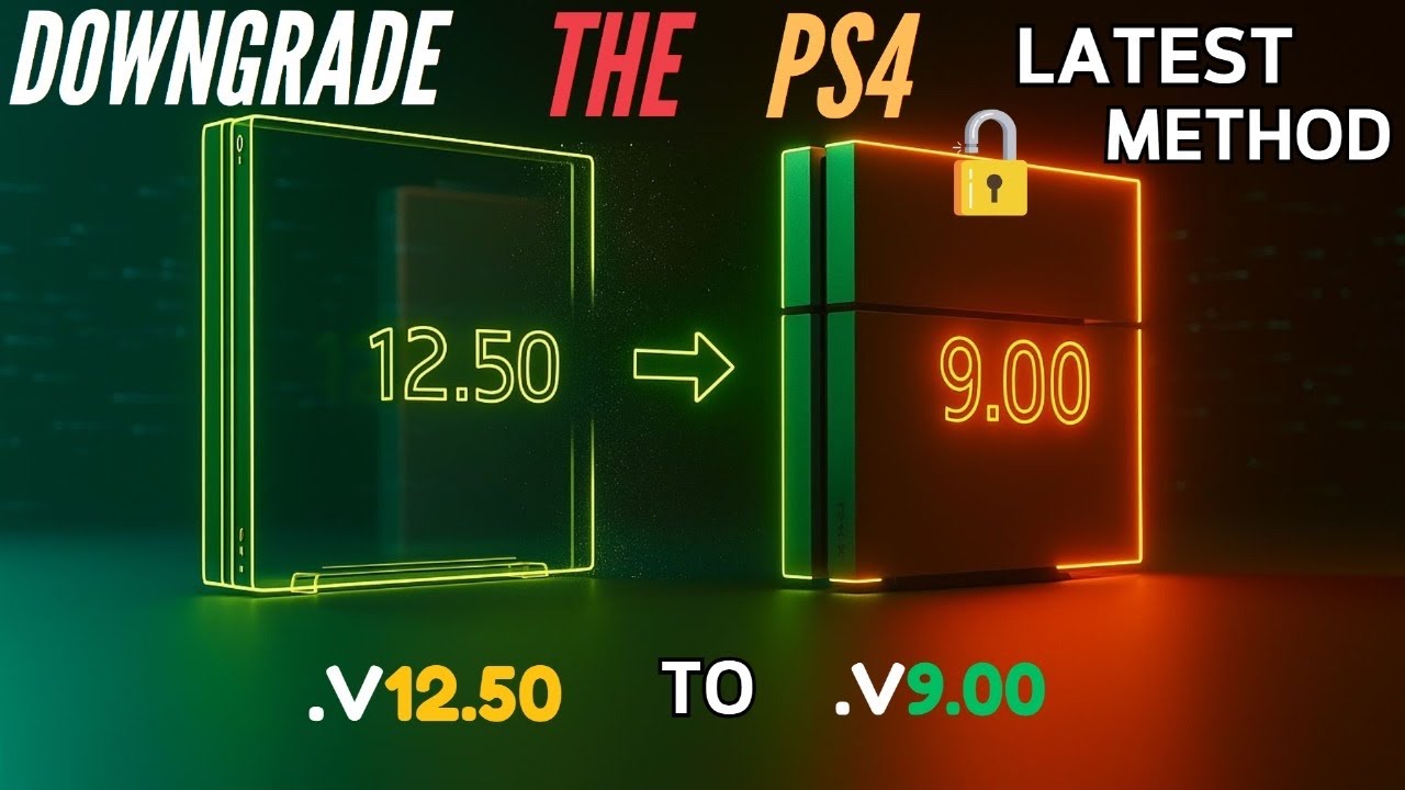 Downgraded My PS4 From 12.50 to 9.00 (No USB Needed!)