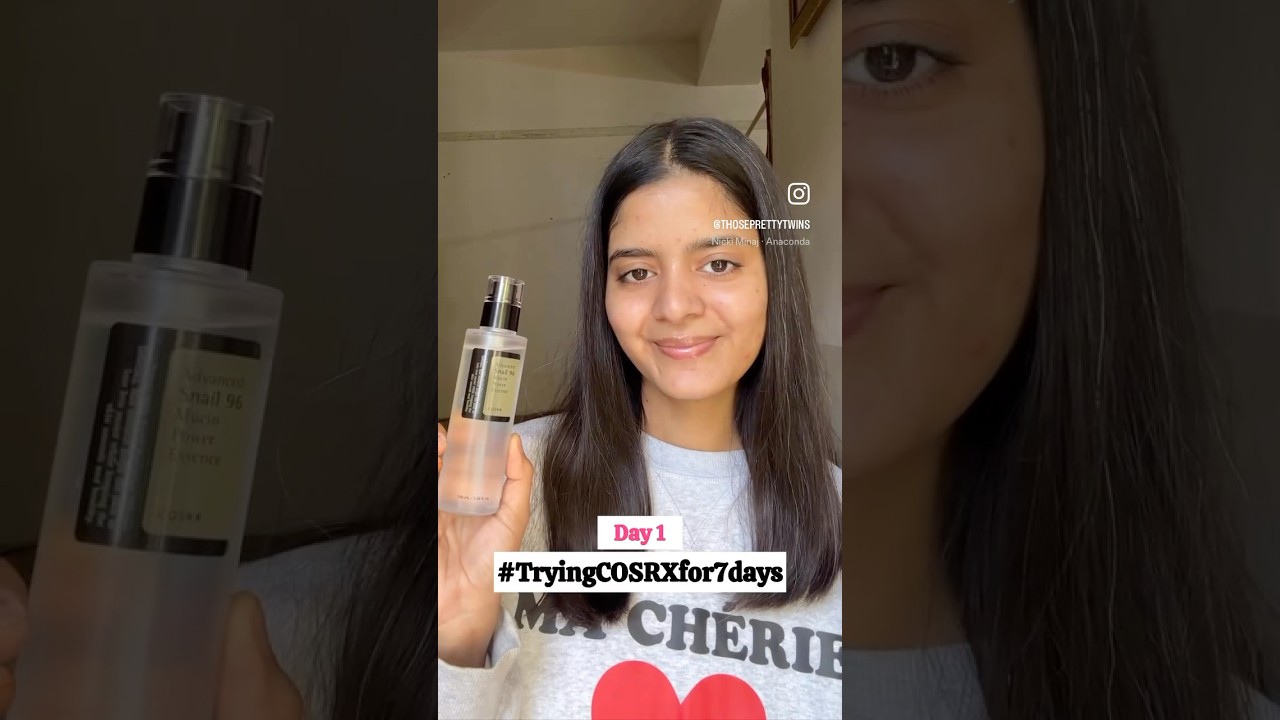 Day 1 of trying Cosrx snail mucin essence ✨|  