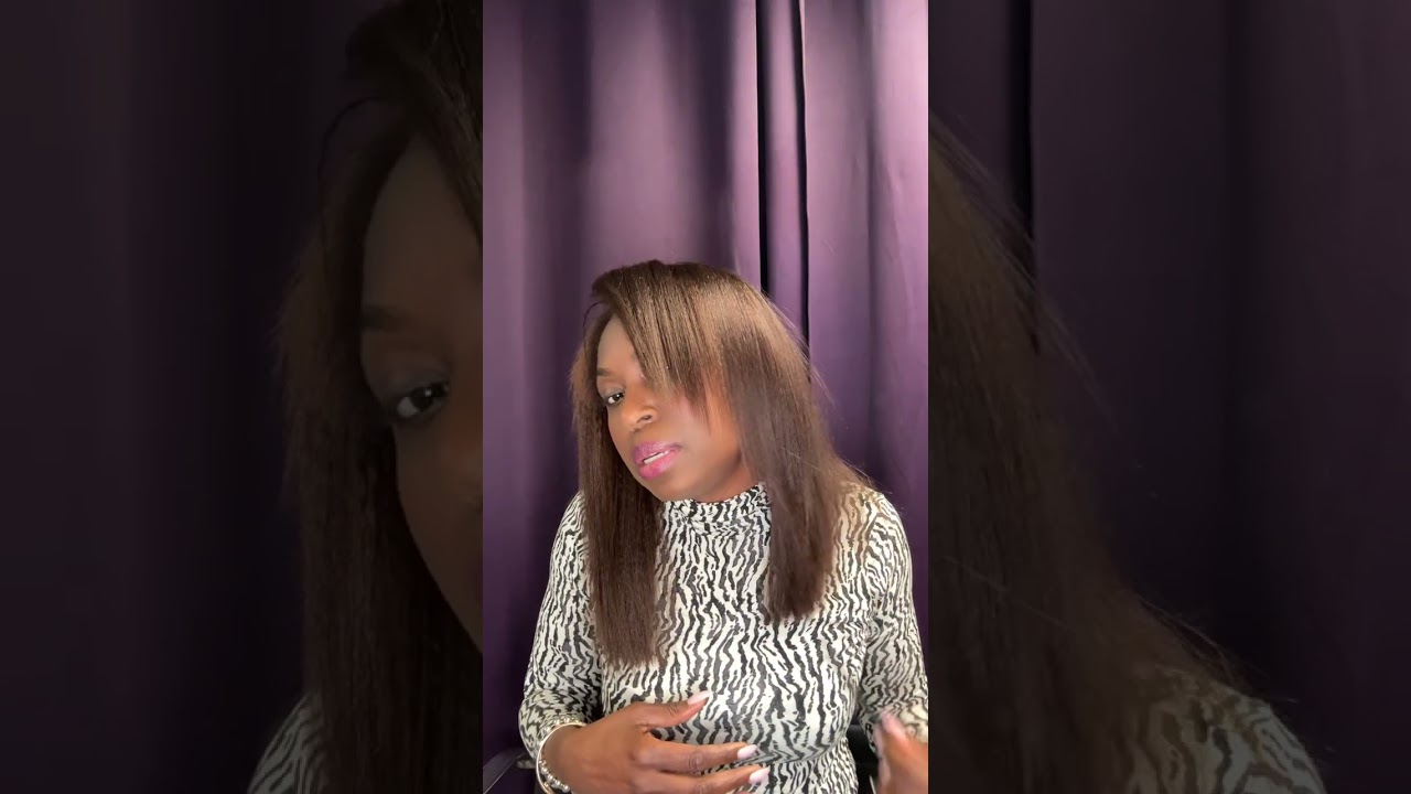 Half Wig With Kinky Straight Hair