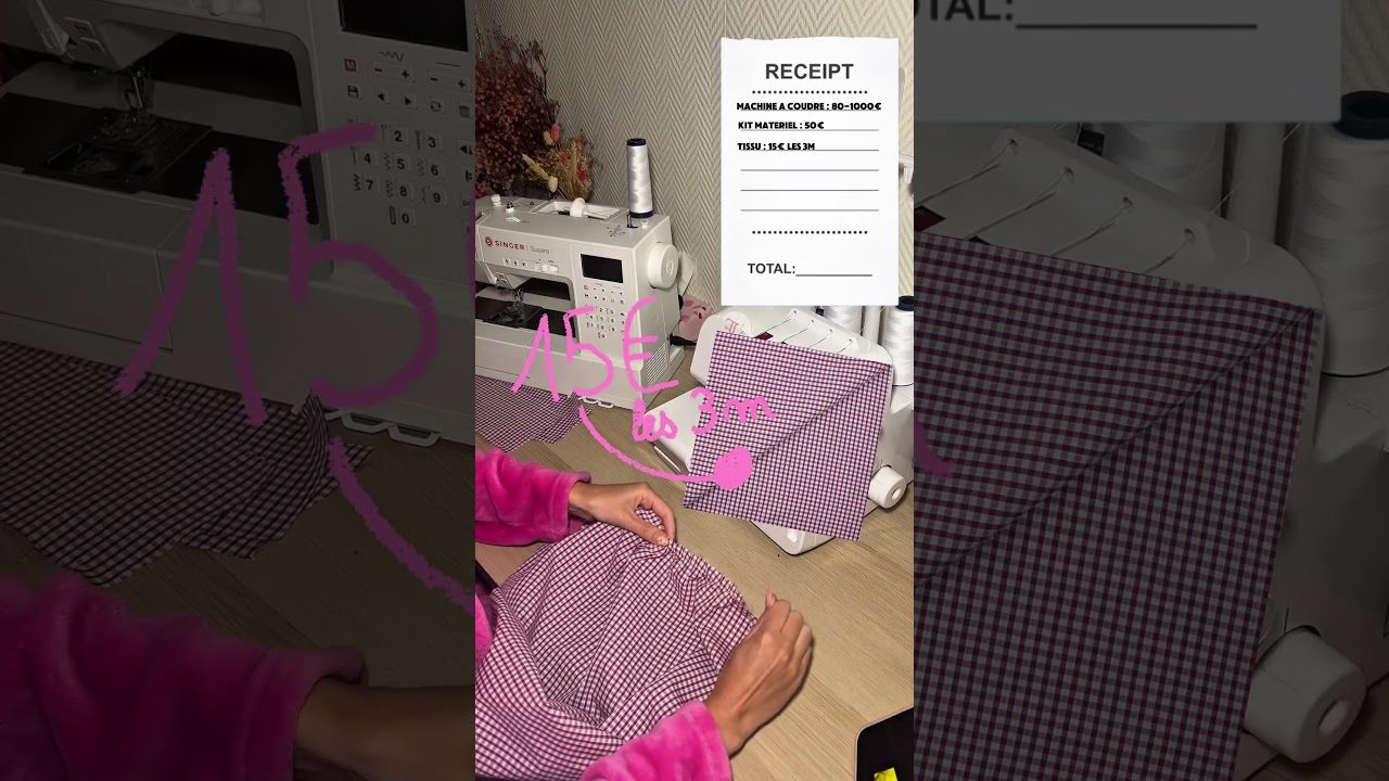 Combien ça coûte de faire de la couture ? Tissu, machine à coudre, mercerie 🪡🧵