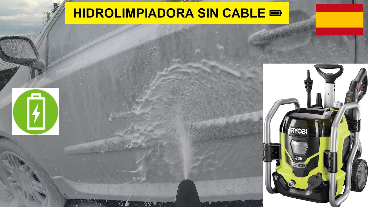 Ryobi RPW36120HI a batería 🔋 Mejor hidrolimpiadora SIN CABLE para lavar 🚗 coches ⚙️ REVIEW