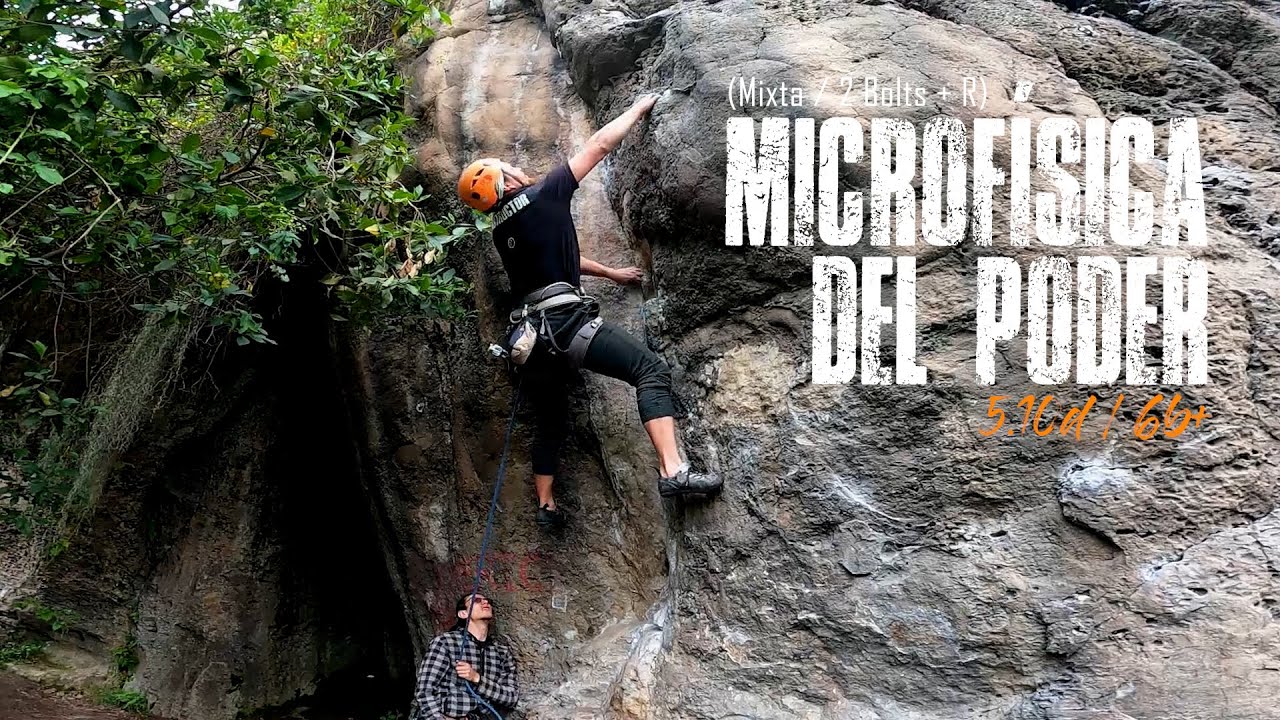 Escalando en Suesca | Colombia | Ruta | Microfisica del poder | 5.10d - 6b+